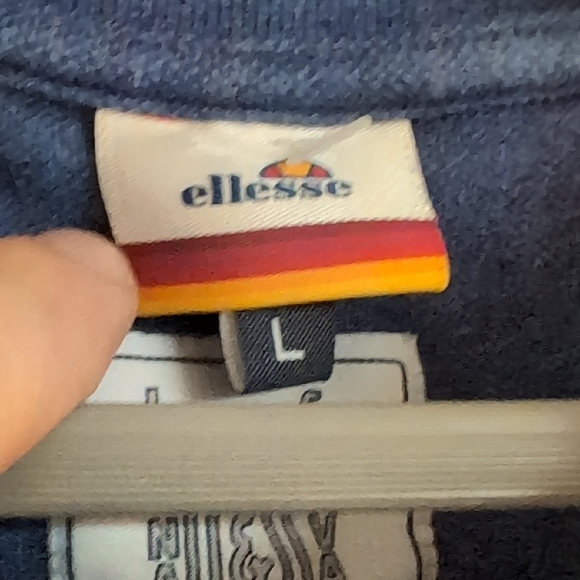 Ellesse Vintage Navy Polo Shirt - Picture 4 of 5
